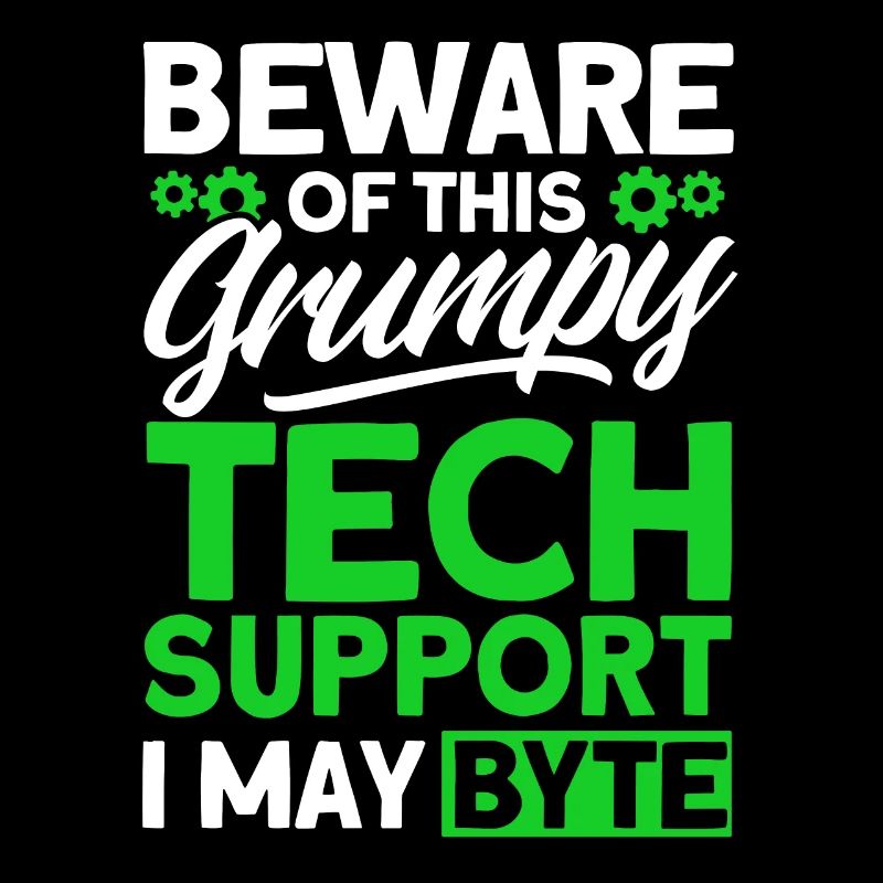 Beware of grumpy technical support