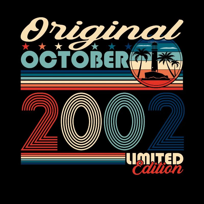 October Vintage 2002 20th Birthday Gift