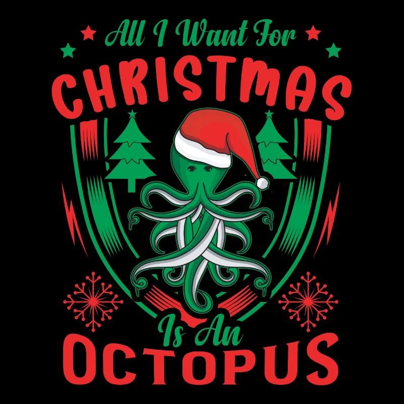 Christmas Octopus Octopus Squid
