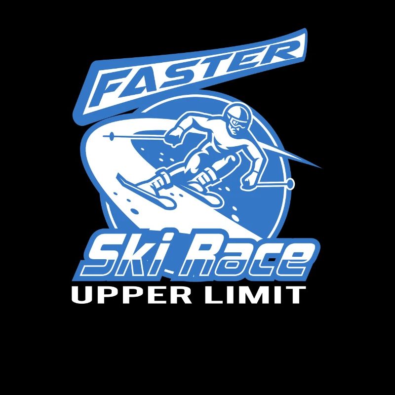 Course de sports d’hiver de ski plus rapide