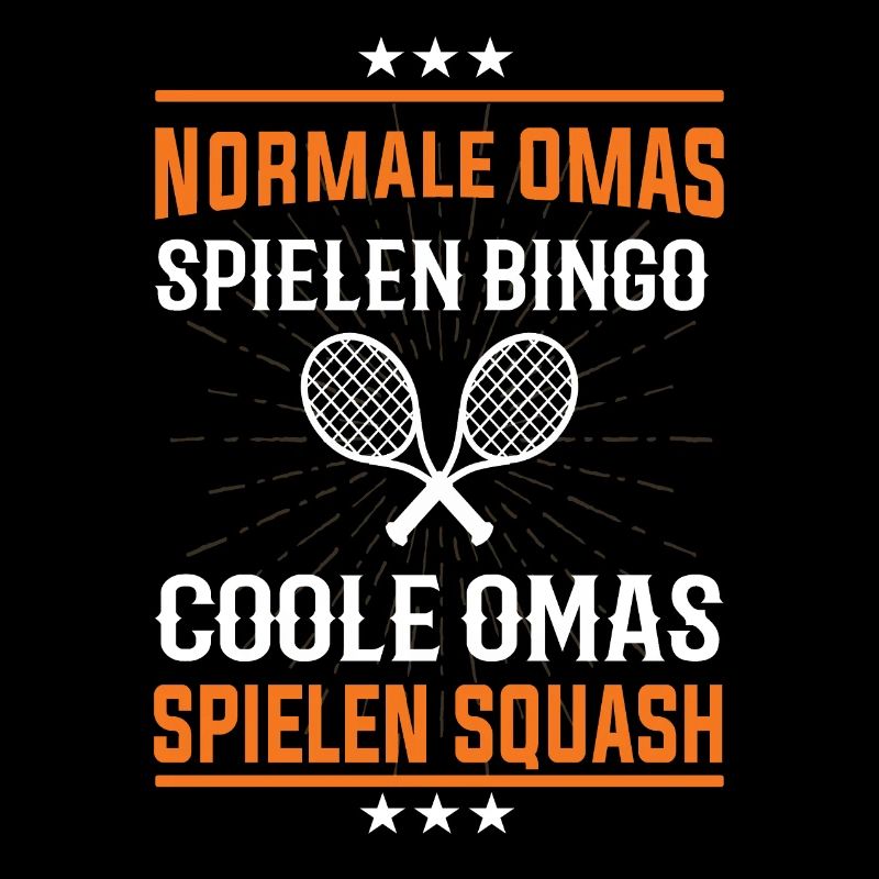 Coole Omas spielen Squash Design
