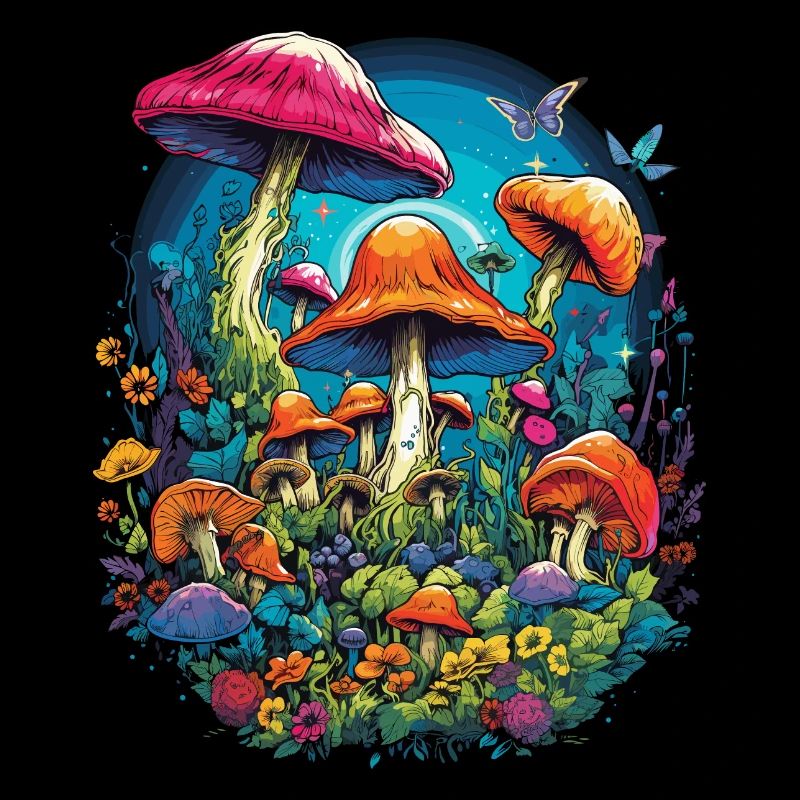 Cottegecore Magic mushrooms Forest Groovy
