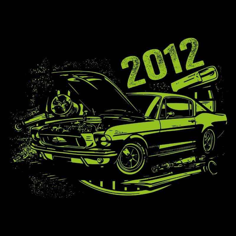 2012 Birthday Classic Car Model 2012 Vintage 2012