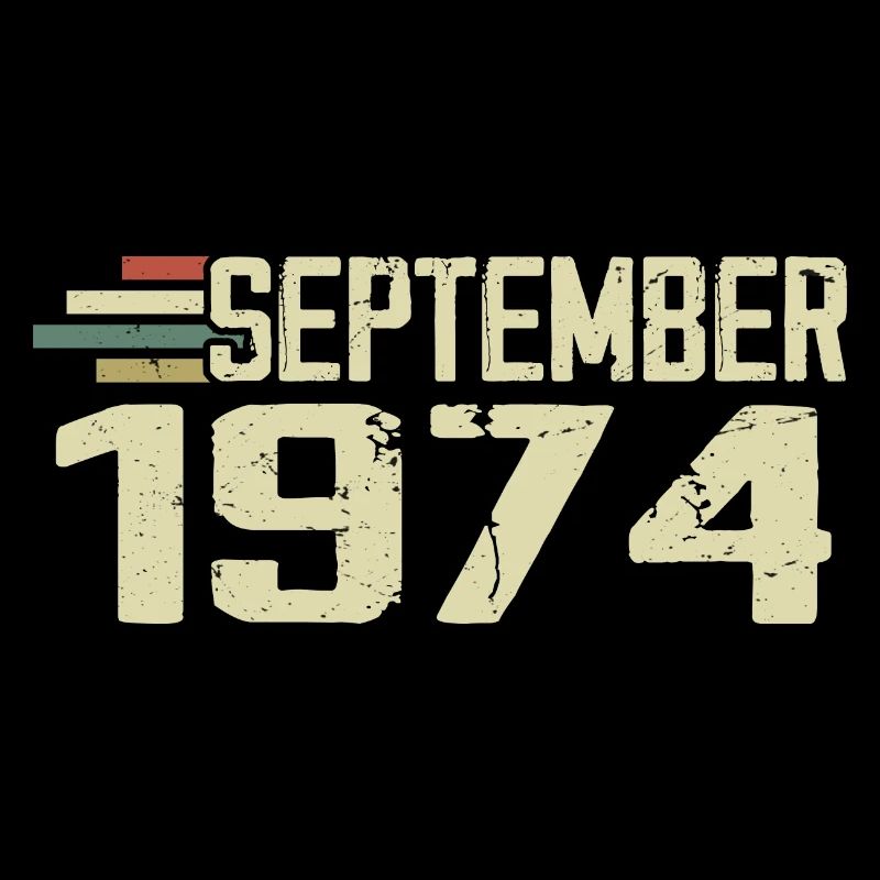 September 1974 Vintage Geschenkidee September 1974