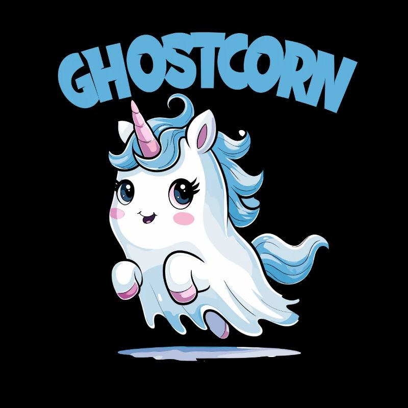 Ghostcorn Lustiges Einhorn Geist Halloween Humor