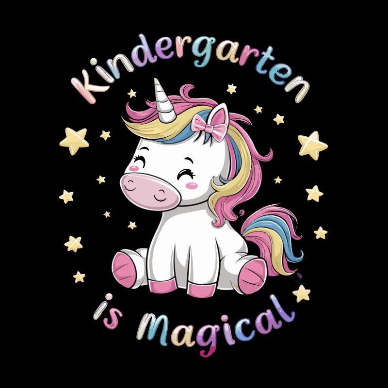 Kindergarten Ist Magisch Mit Einhorn Und Sternen