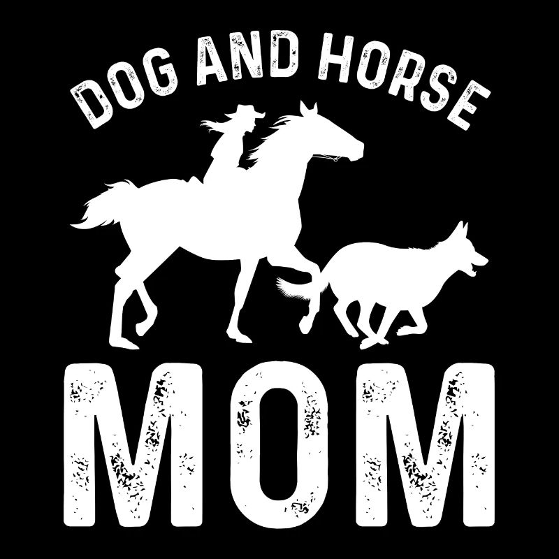Hund und Pferd Mama