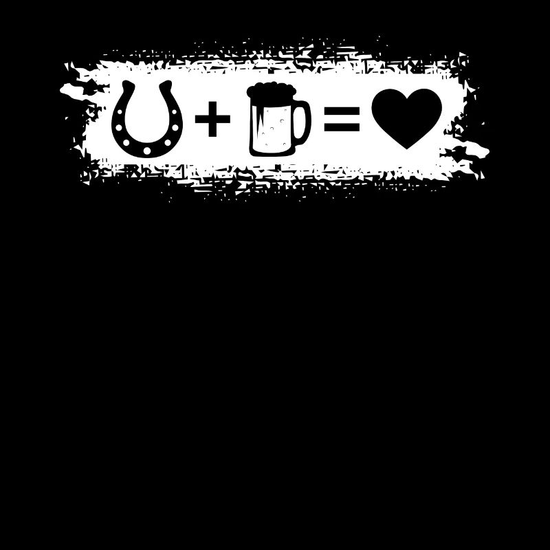 Grunge Rectangle - Coeur - Bière - Fer à cheval -