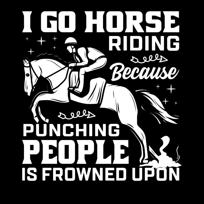 Je fais de l’équitation parce que c’est mal vu de rencontrer des gens.