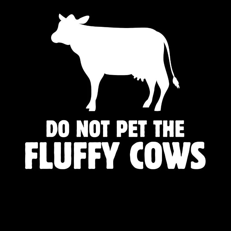 Do not pet the fluffy cows -