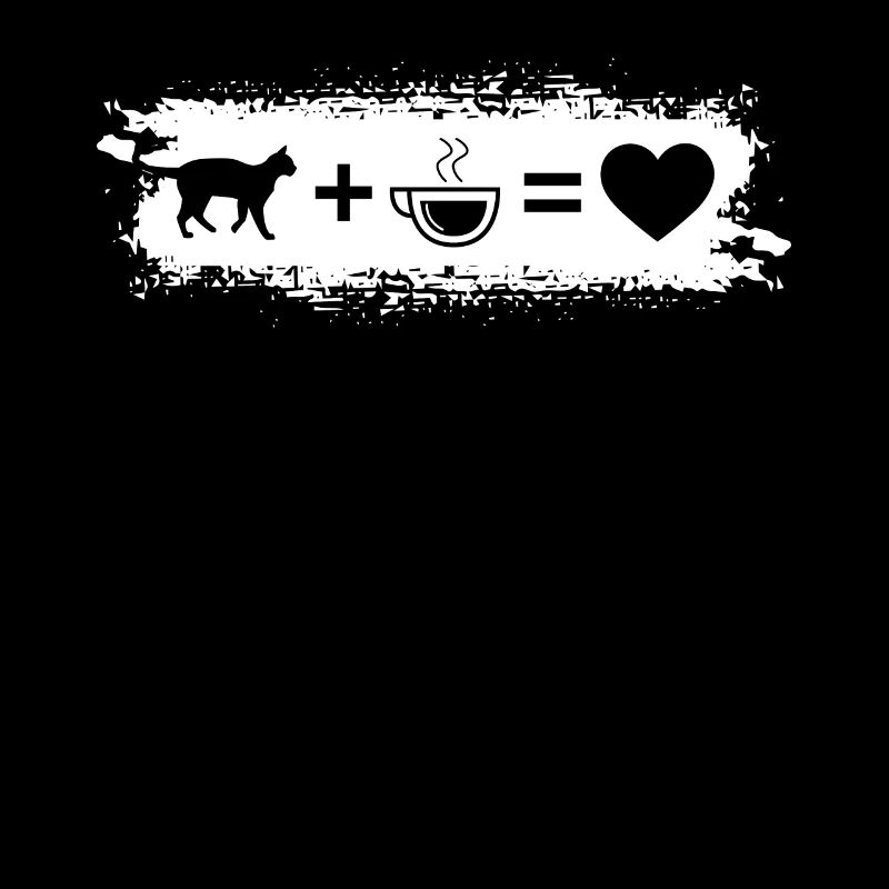 Grunge Rectangle - Heart - Coffee - Cat -