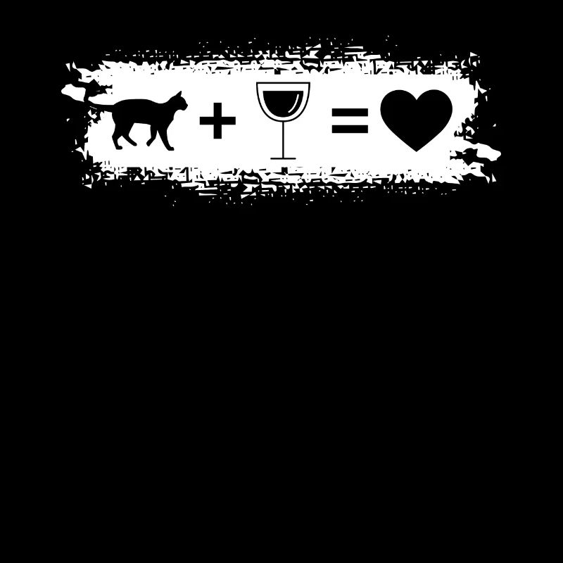 Grunge Rectangle - Heart - Wine - Cat -