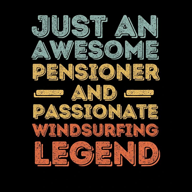 Rentner Windsurfen retro