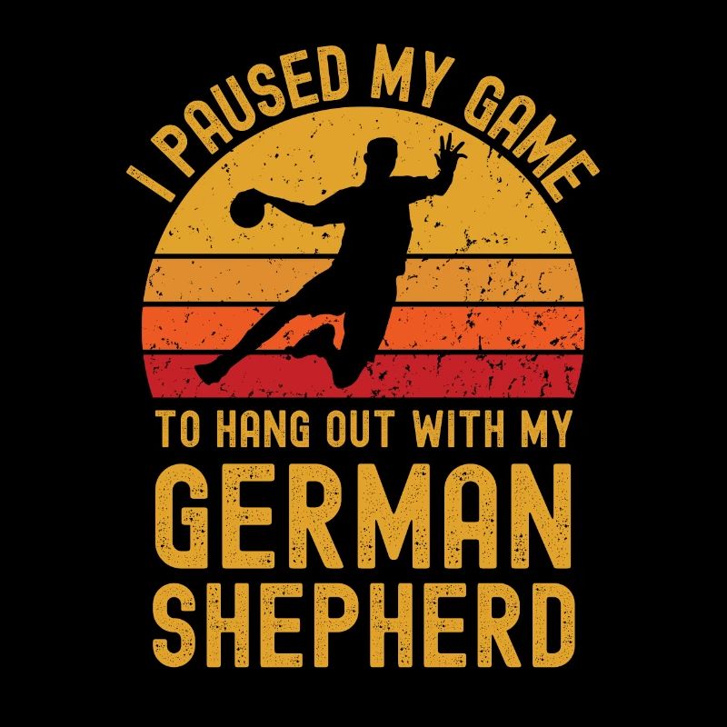 Handball and German Shepherd
