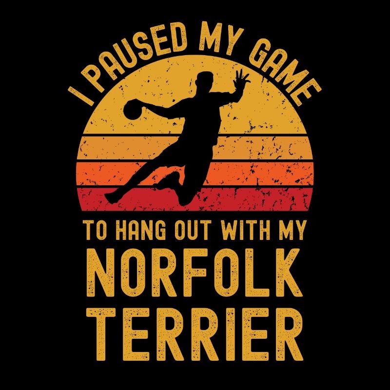 Handball et Norfolk Terriers