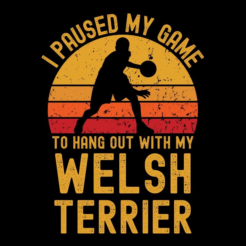 Basket-ball et Welsh Terrier