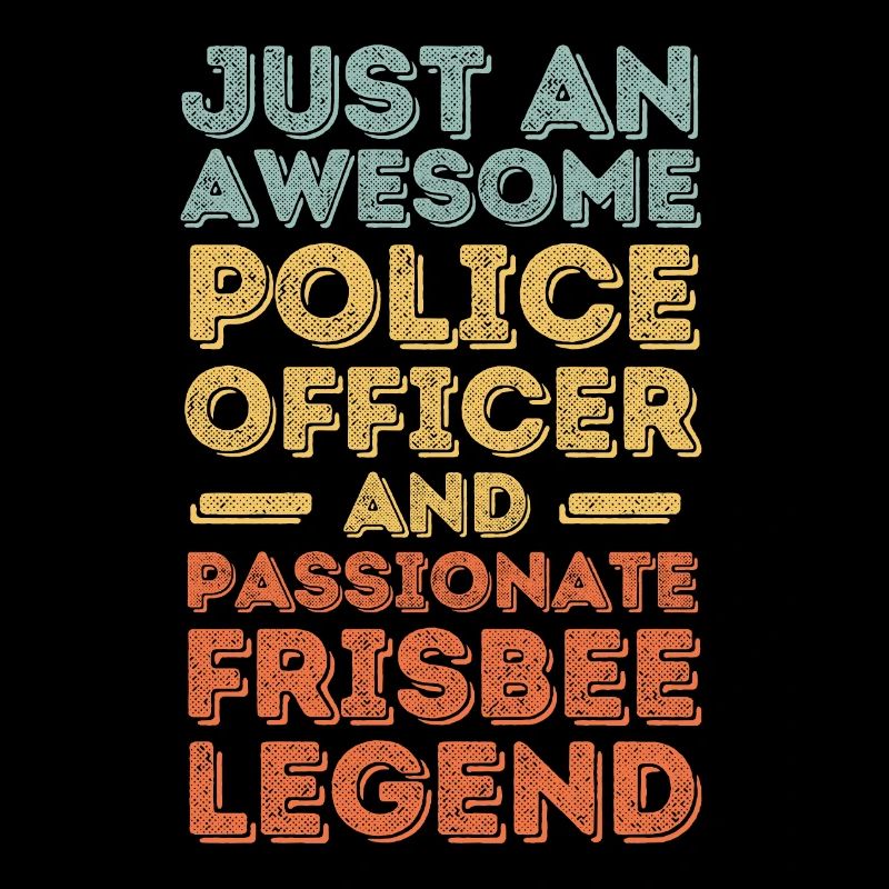 Policeman Frisbee retro