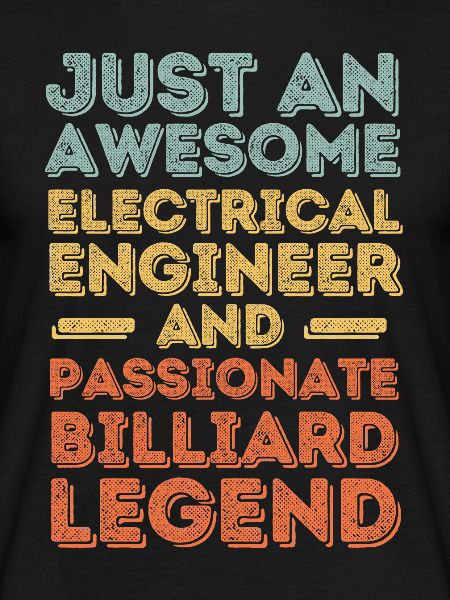 Electrical engineer billiards retro