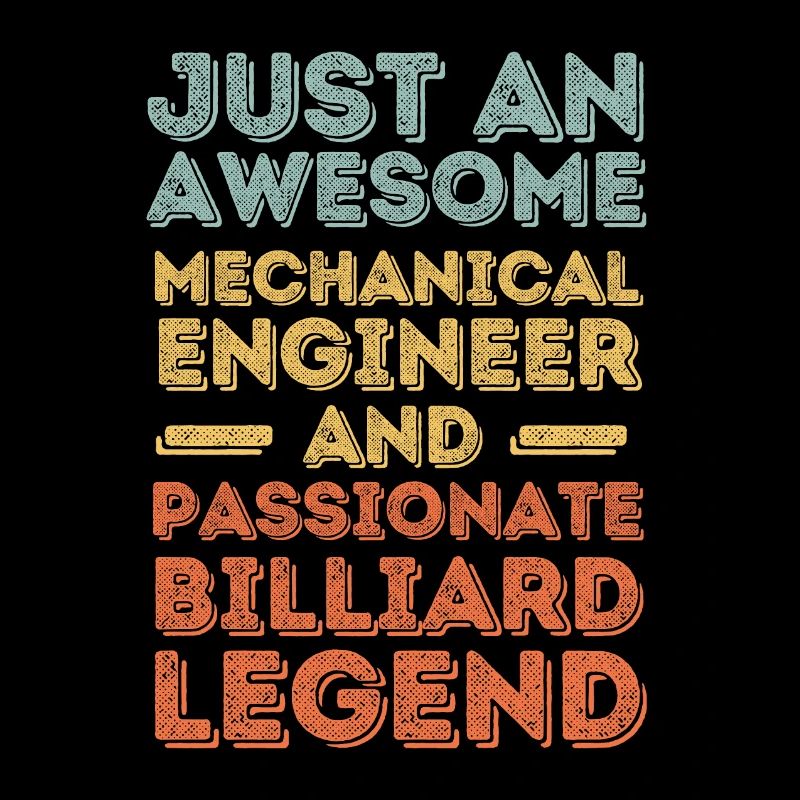 Mechanical Engineer Billiards retro