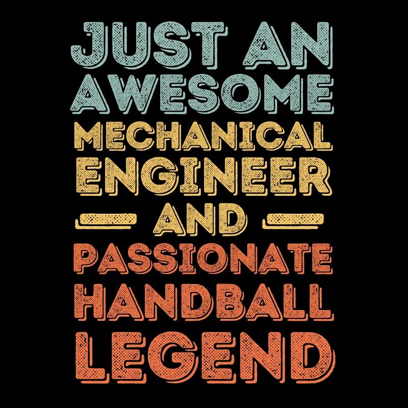Mechanical Engineer Handball retro
