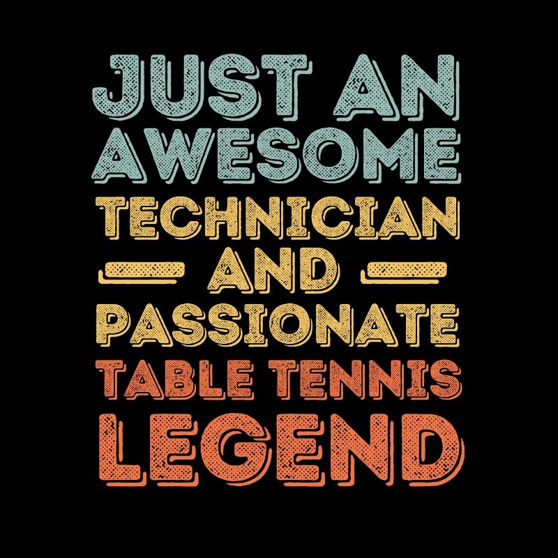 Technicien tennis de table rétro