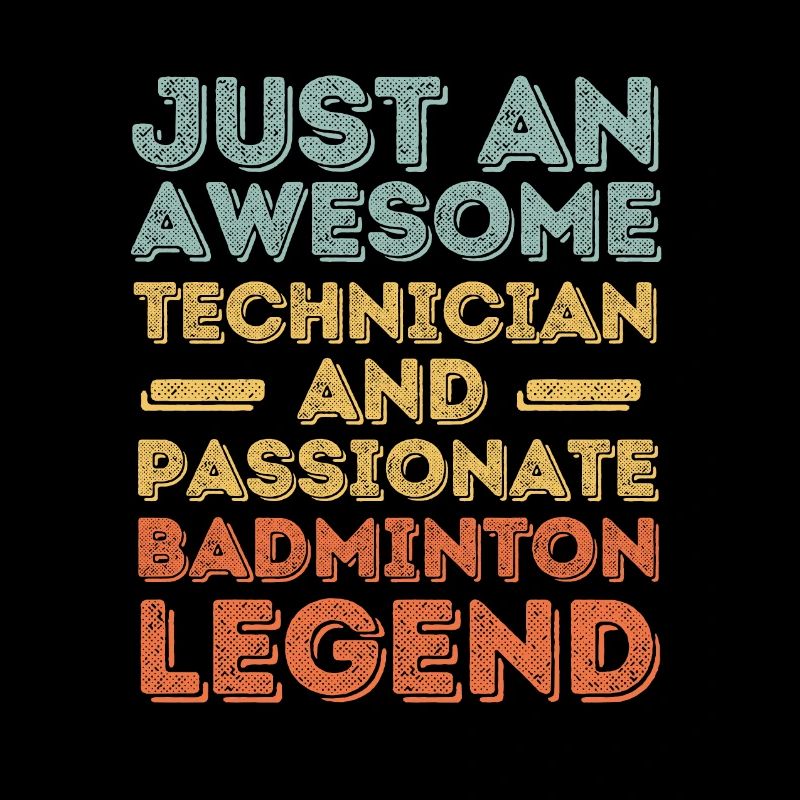 Techniker Badminton retro