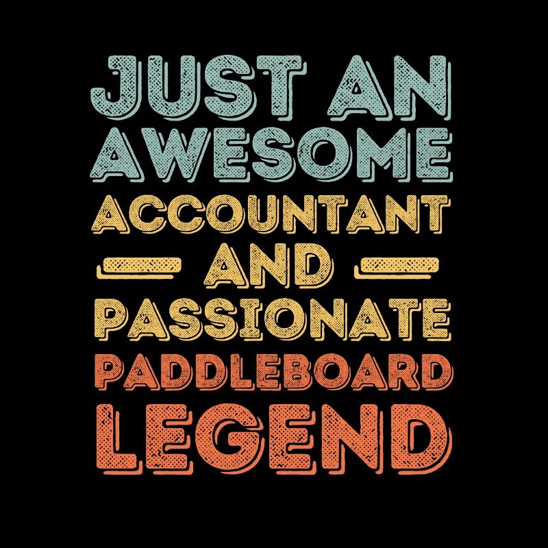 Accountant Paddleboard retro