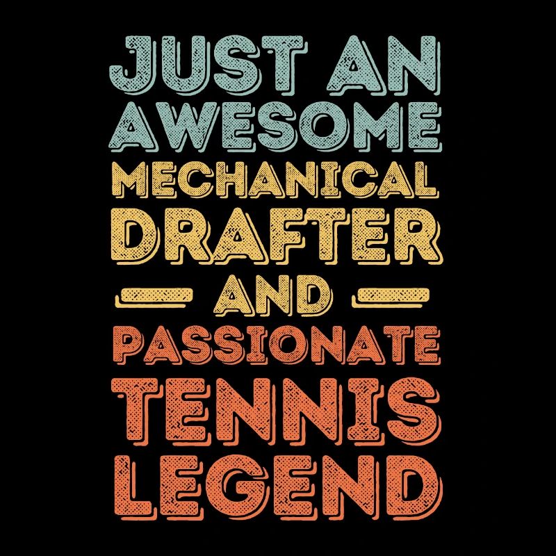 Dessinateur technique Tennis rétro