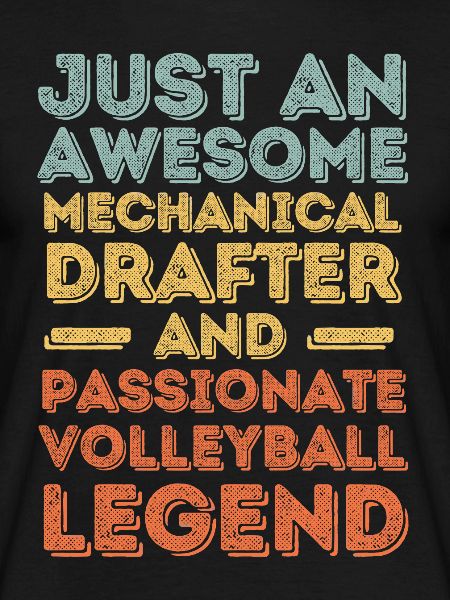Technical draughtsman volleyball retro