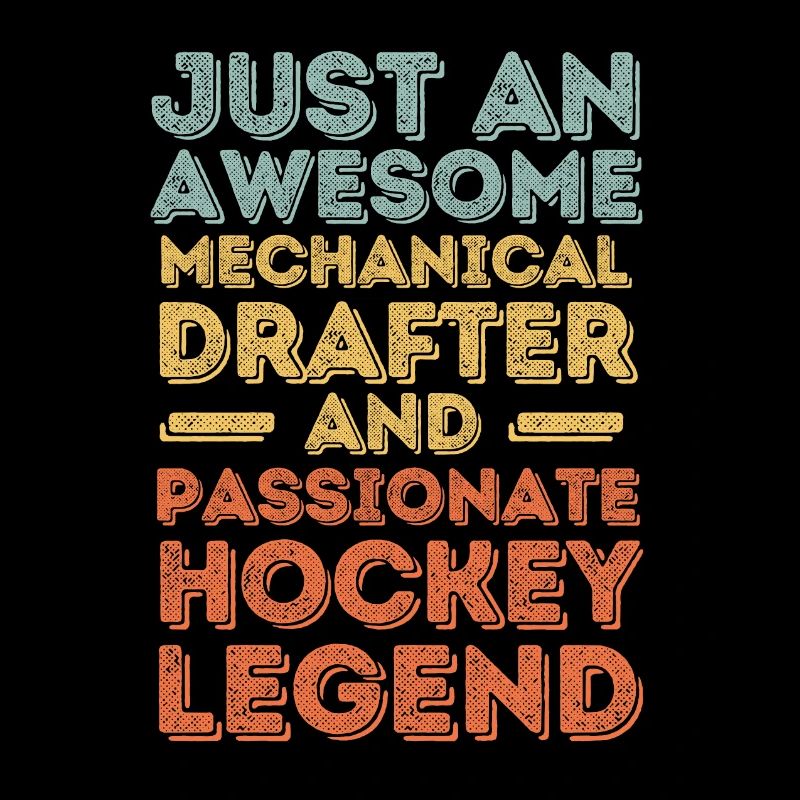 Dessinateur technique Hockey rétro