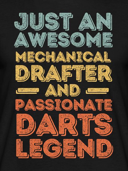 Technical draughtsman darts retro