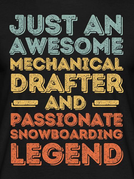 Technical draughtsman snowboard retro