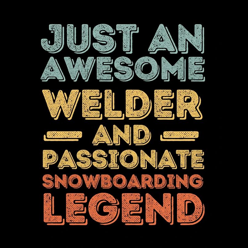 Welder Snowboarding retro