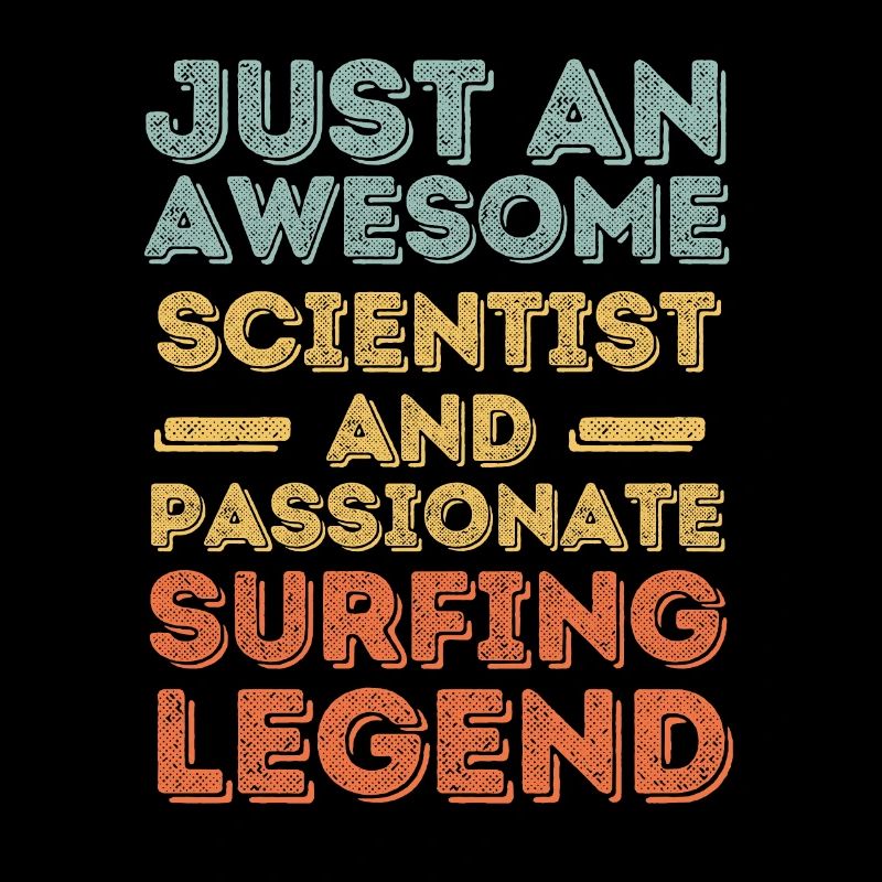 Scientifiques Surfer rétro