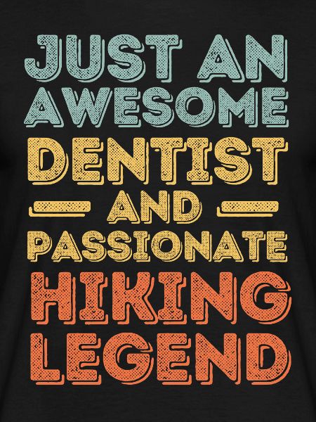 Dentist hiking retro
