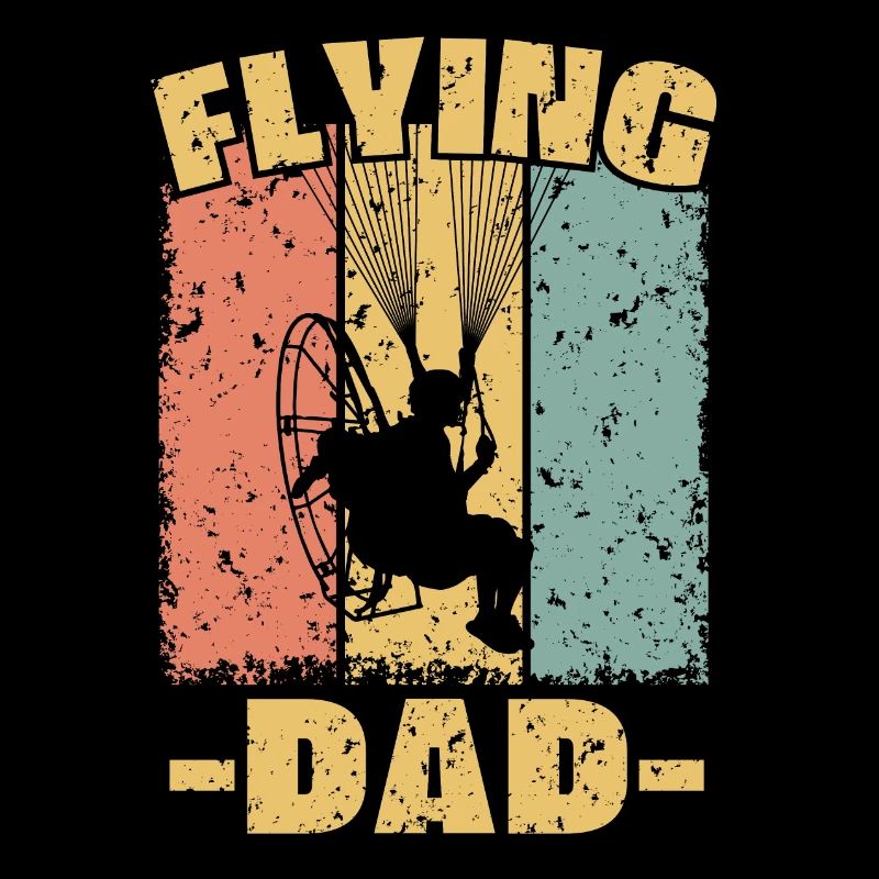 Paramotoring dad retro