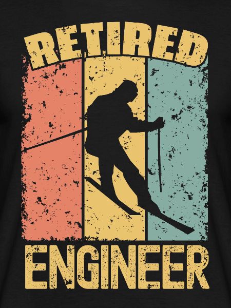 Skiing retired engineer