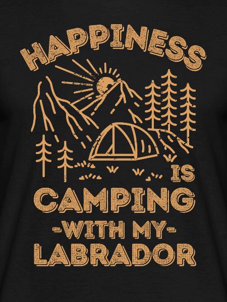 Camping avec labrador