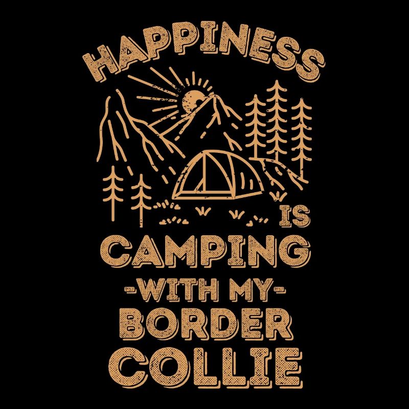 Camping mit Border-Collie