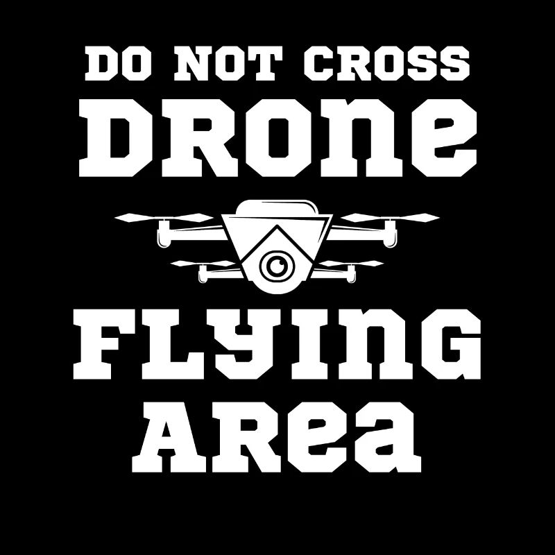 Do not cross the drone flight area.