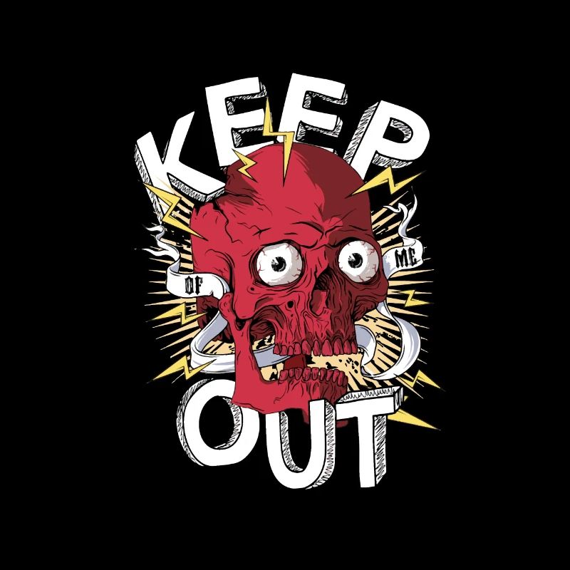 Skull skull Keep out