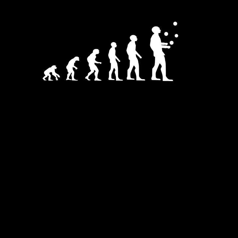 Evolution juggling juggler juggling clown balls