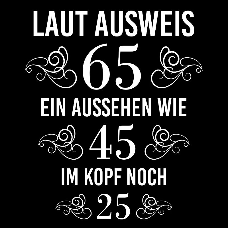 65. Geburtstag 65 Jahre