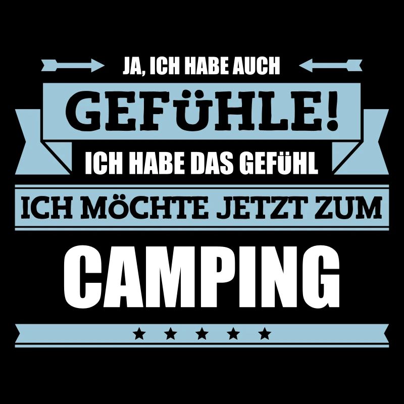 Lustiger Camping Spruch