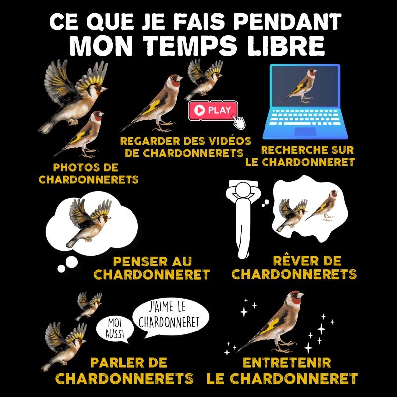 Oiseau, Chardonneret, idée cadeau passion animaux