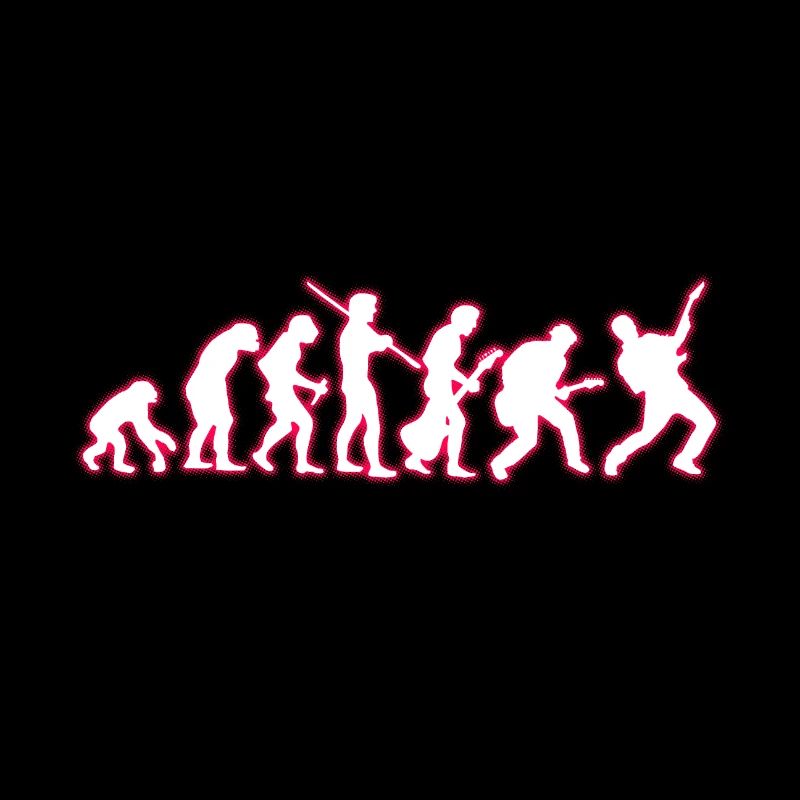 menschliche EVOLUTION Gitarrist