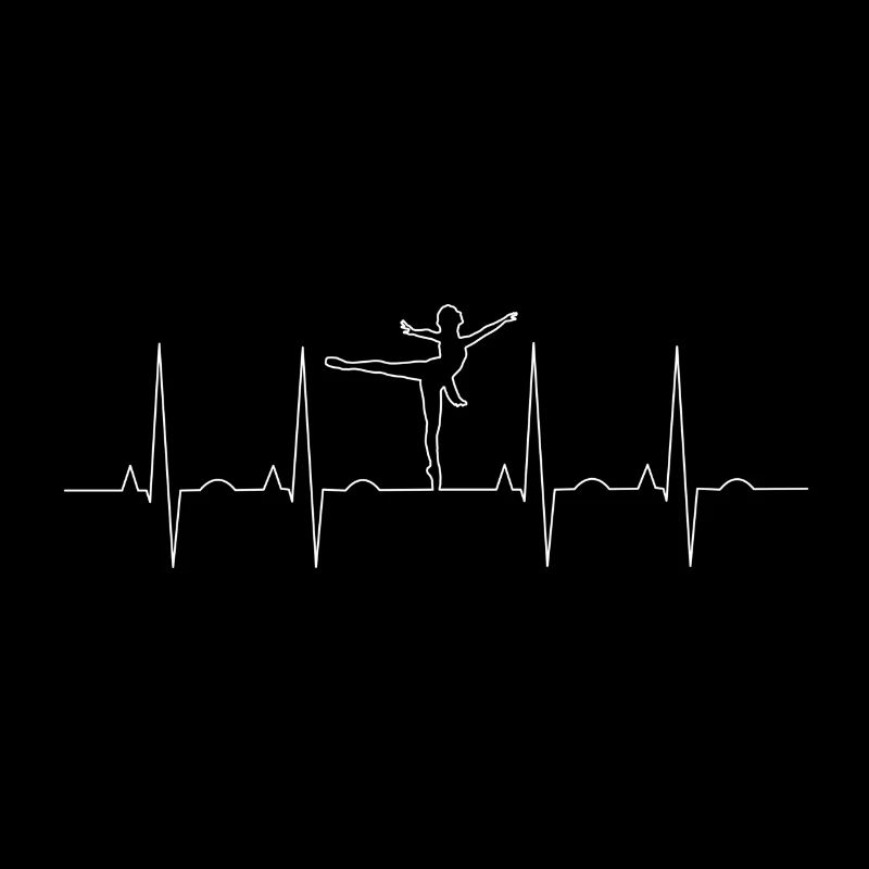 Heart For Balett Dancing Gymnastics Gift Idea