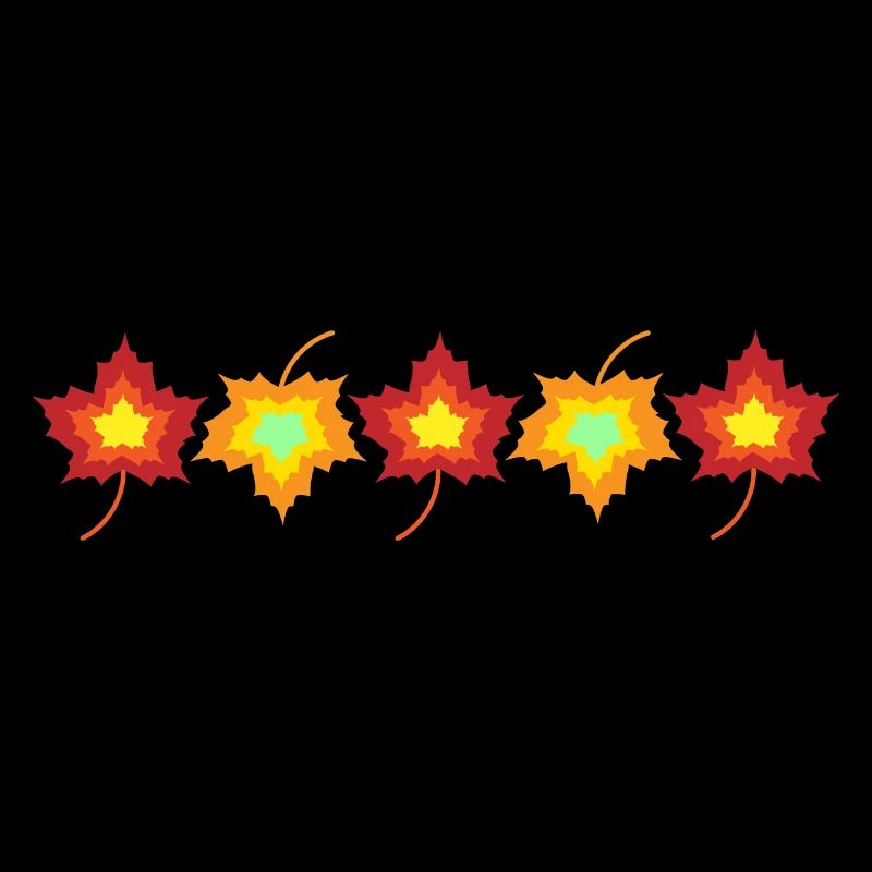 Feuilles d'érable colorées