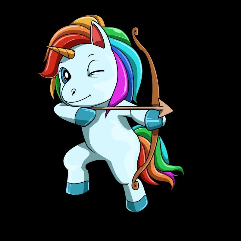 Mignon licorne arc arc