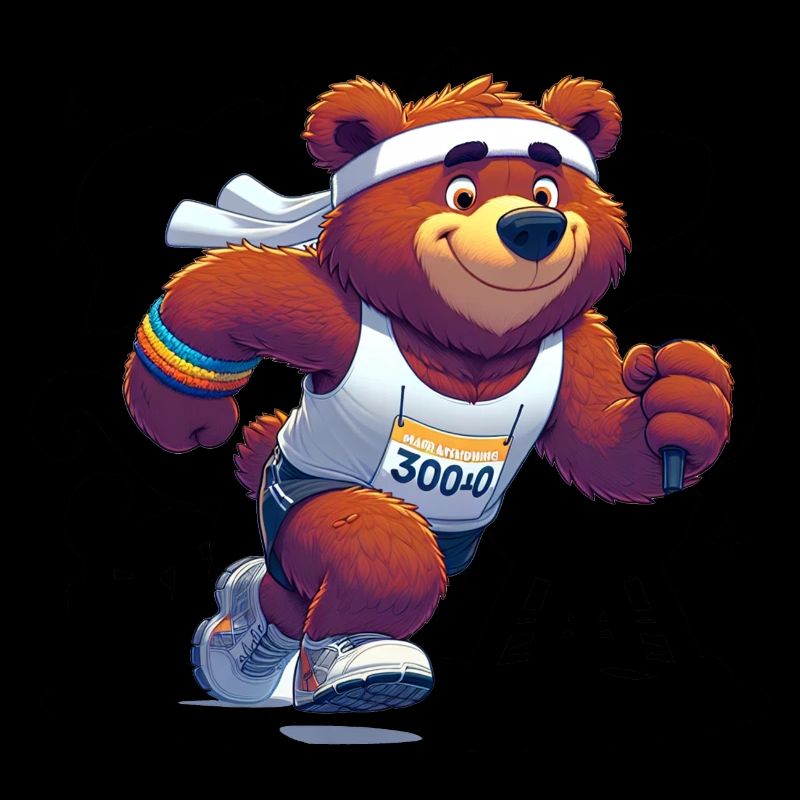 Ours marathonien mignon